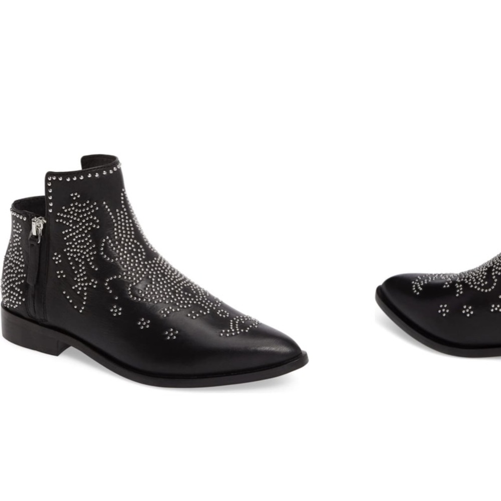 Mercer Edit Callback2 leather studded booties